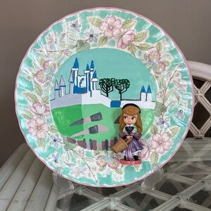 Hand Painted Sleeping Beauty Plate